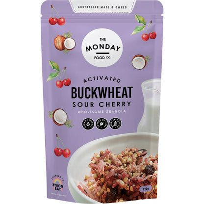The Monday Food Co. Activated Buckwheat Granola Sour Cherry 270g - The Monday Food Co.