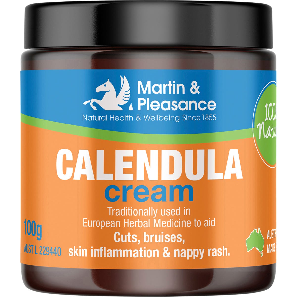 Martin & Pleasance Calendula Herbal Cream Jar 100g - Martin & Pleasance