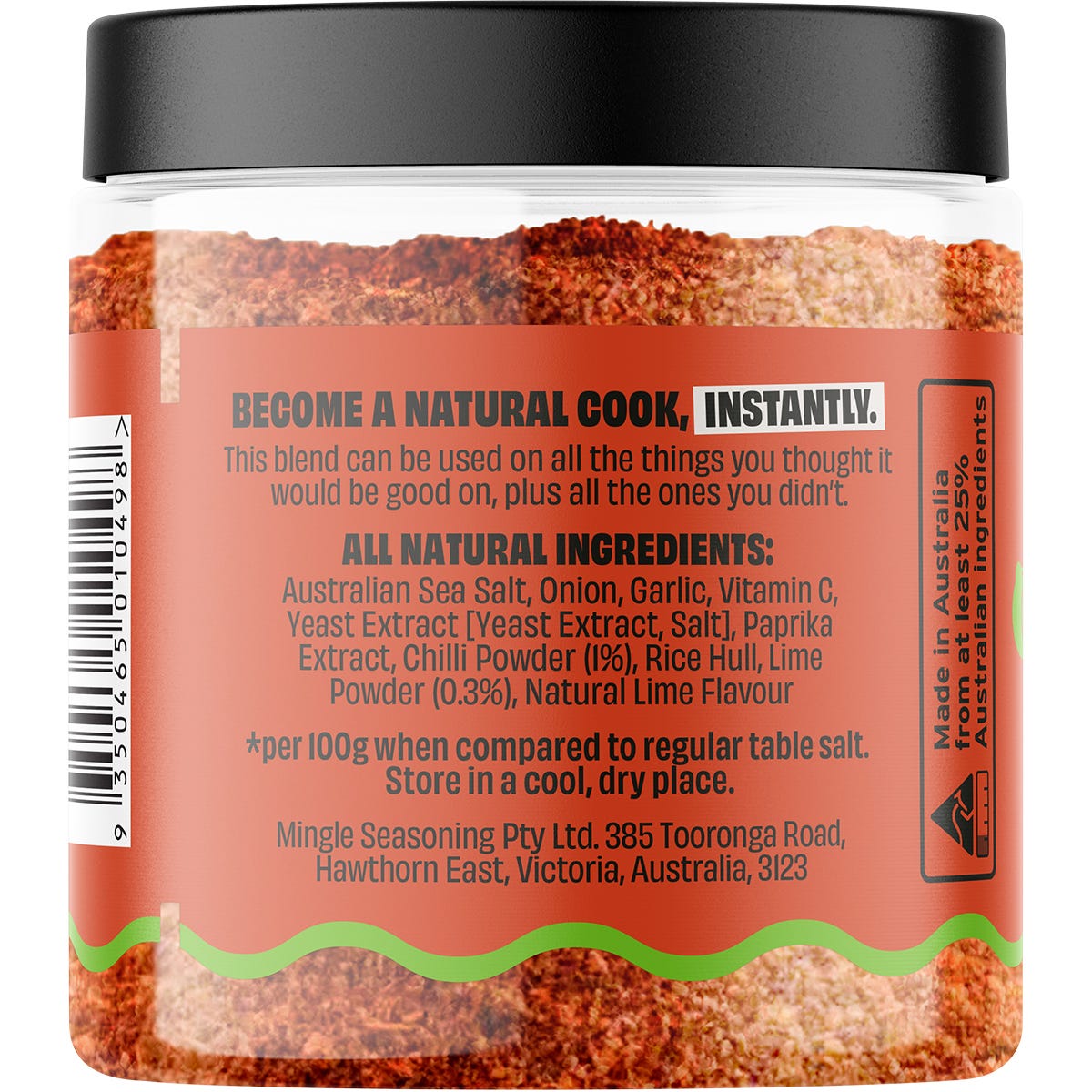 Mingle Chilli & Lime Seasoned Salts 110g - Mingle