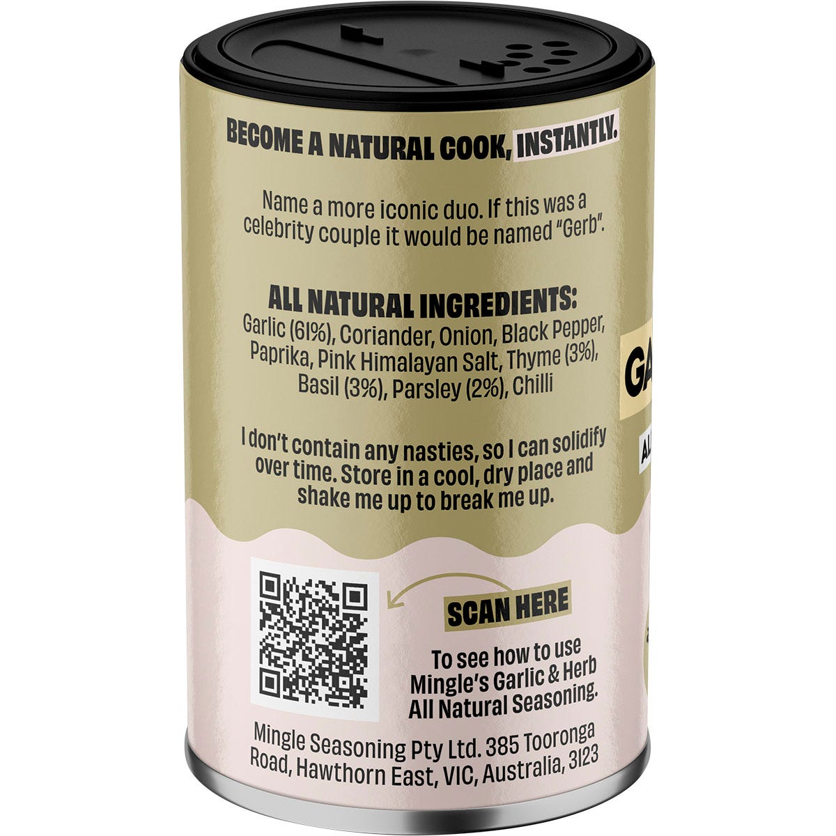 Mingle Garlic & Herb All Natural Seasoning 5x50g - Mingle