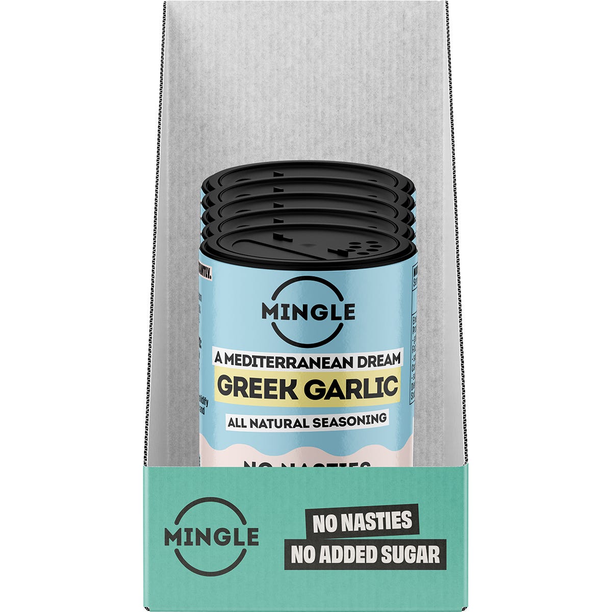 Mingle Greek Garlic All Natural Seasoning 5x45g - Mingle