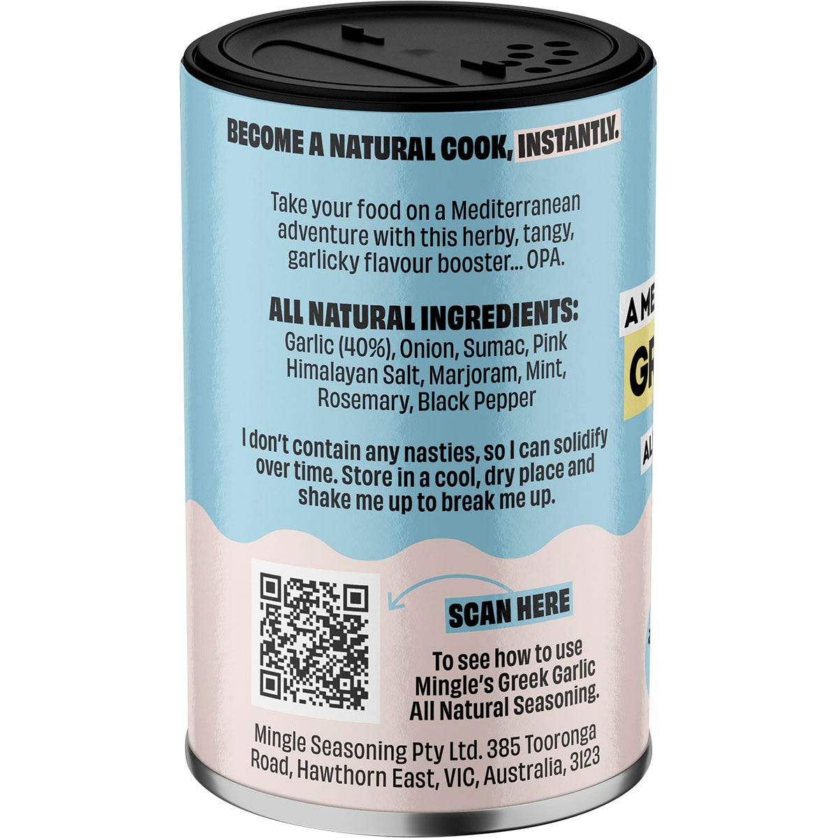 Mingle Greek Garlic All Natural Seasoning 5x45g - Mingle