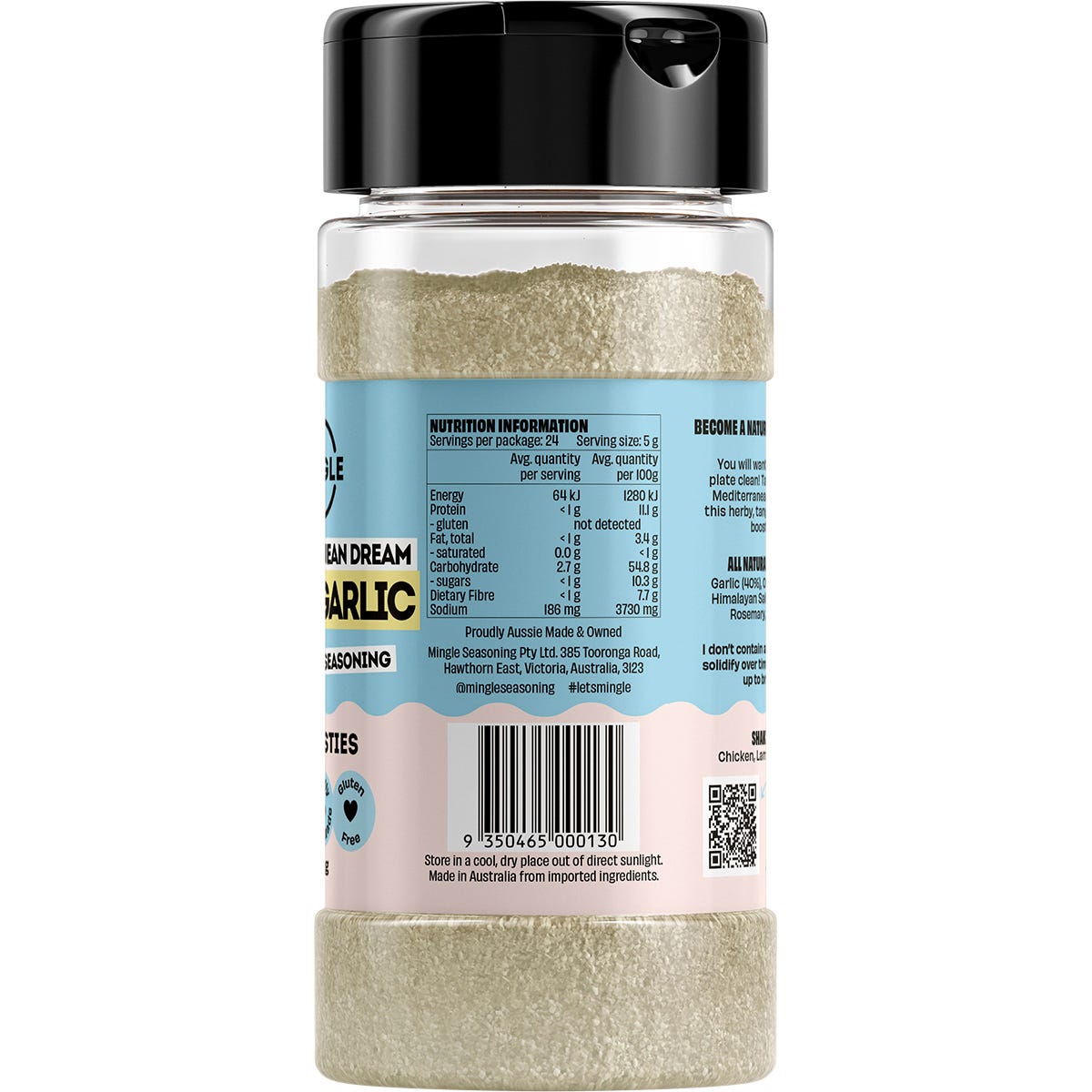 Mingle Greek Garlic All Natural Seasoning 120g - Mingle