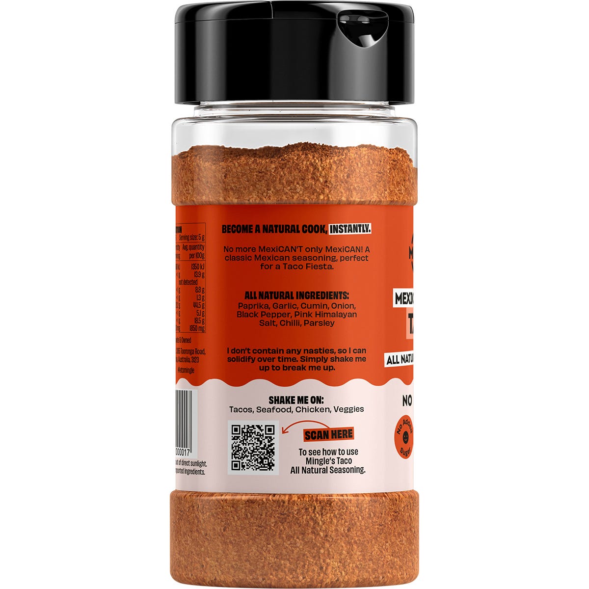 Mingle Mexican Fiesta Taco All Natural Seasoning 130g - Mingle