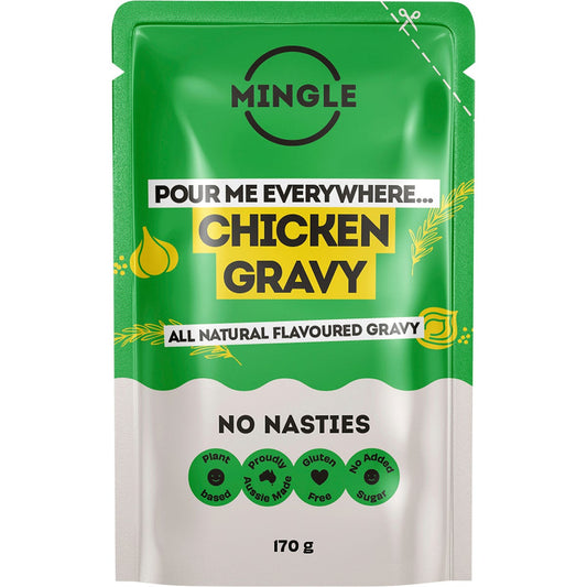 Mingle Chicken All Natural Flavoured Gravy 8x170g - Mingle