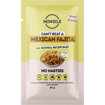 Mingle Mexican Fajita All Natural Recipe Base 12x35g - Mingle