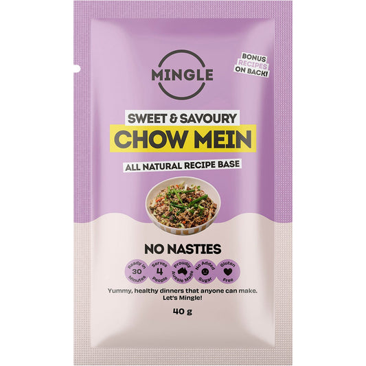 Mingle Chow Mein All Natural Recipe Base 12x40g - Mingle