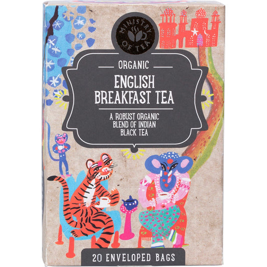 Ministry of Tea Organic English Breakfast Tea Bags 25pk - Ministry of Tea