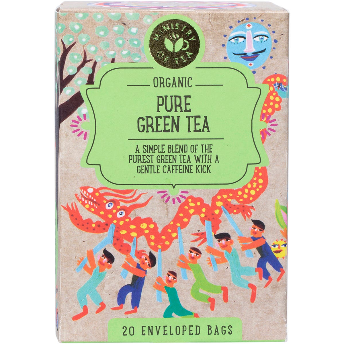 Ministry of Tea Organic Pure Green Tea Bags 20pk - Ministry of Tea