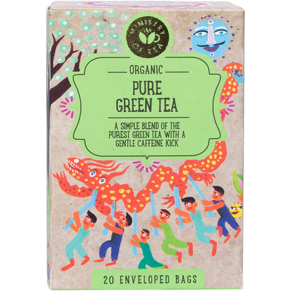 Ministry of Tea Organic Pure Green Tea Bags 20pk - Ministry of Tea