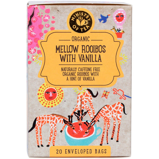 Ministry of Tea Organic Mellow Rooibos with Vanilla Tea Bags 20pk - Ministry of Tea
