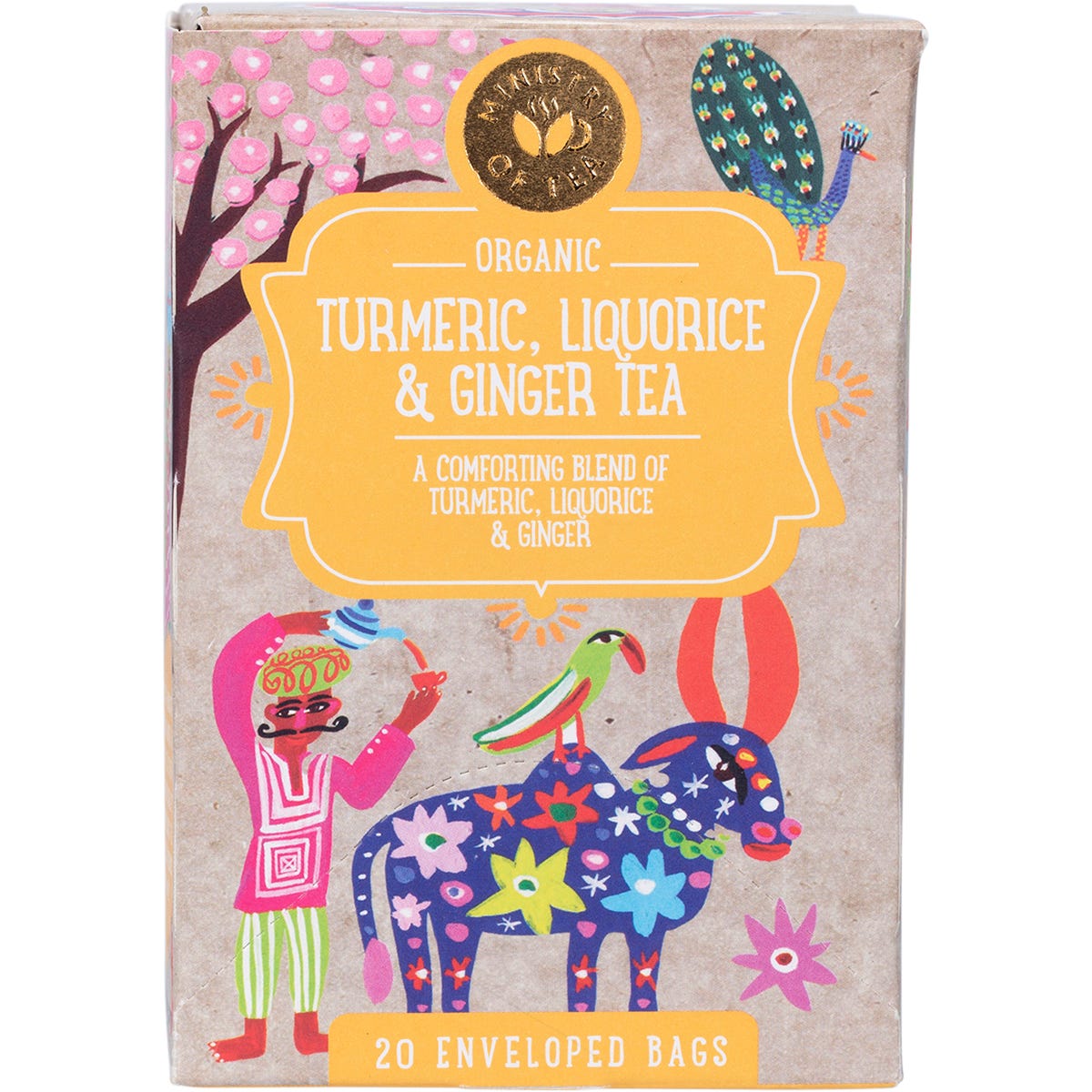 Ministry of Tea Organic Turmeric, Liquorice & Ginger Tea Tea Bags 20pk - Ministry of Tea