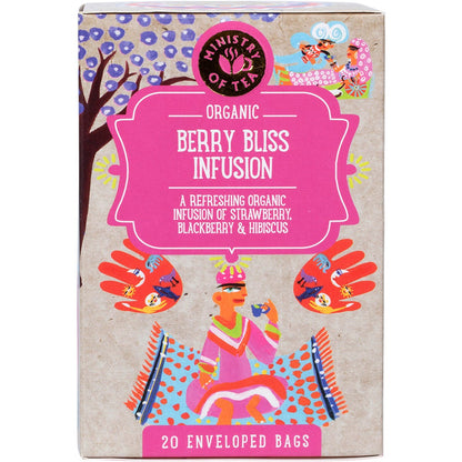 Ministry of Tea Organic Berry Bliss Infusion Tea Bags 20pk - Ministry of Tea