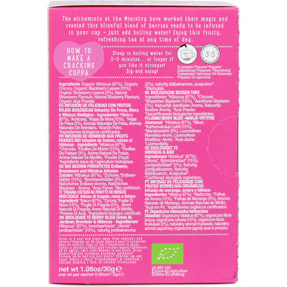 Ministry of Tea Organic Berry Bliss Infusion Tea Bags 20pk - Ministry of Tea