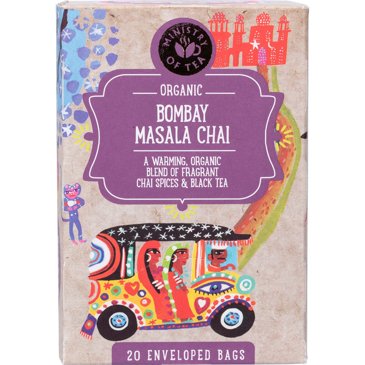 Ministry of Tea Organic Bombay Masala Chai Tea Bags 20pk - Ministry of Tea