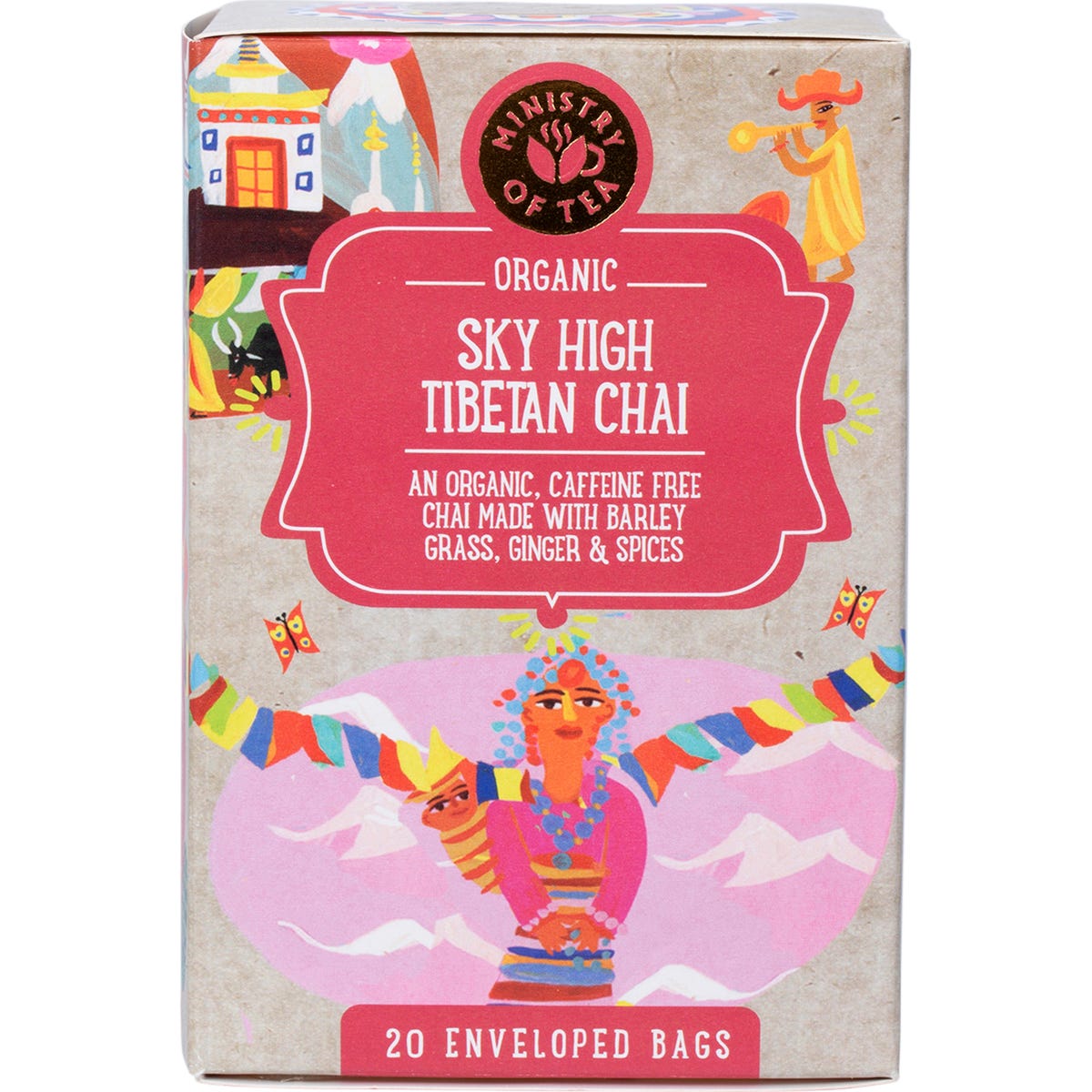 Ministry of Tea Organic Sky High Tibetan Chai Tea Bags 20pk - Ministry of Tea