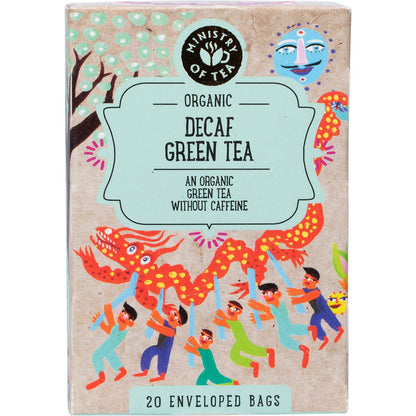 Ministry of Tea Organic Decaf Green Tea Bags 20pk - Ministry of Tea