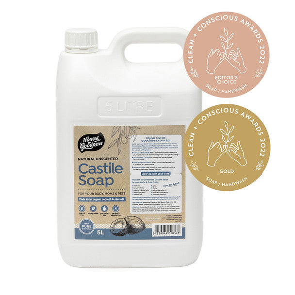 Honest to Goodness Natural Unscented Castile Soap