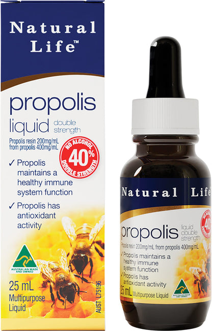 Natural Life Propolis Liquid 40% No Alcohol 25ml - Natural Life