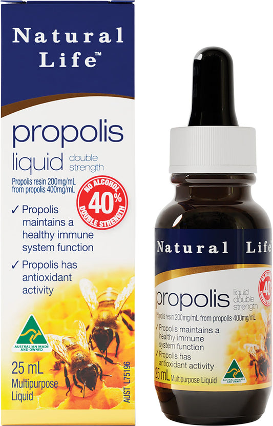 Natural Life Propolis Liquid 40% No Alcohol 25ml - Natural Life