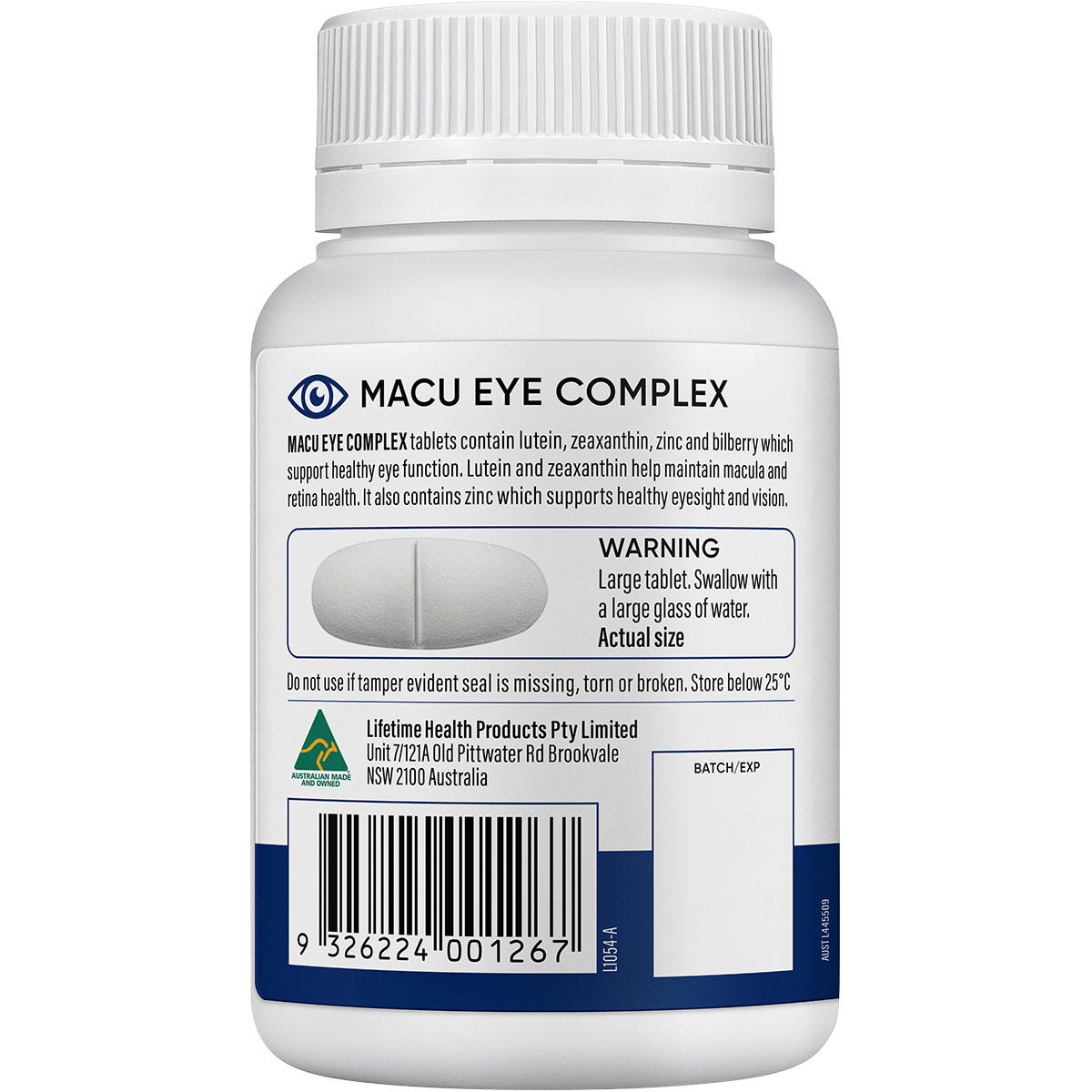 Natural Life Macu Eye Complex 60 Caps - Natural Life