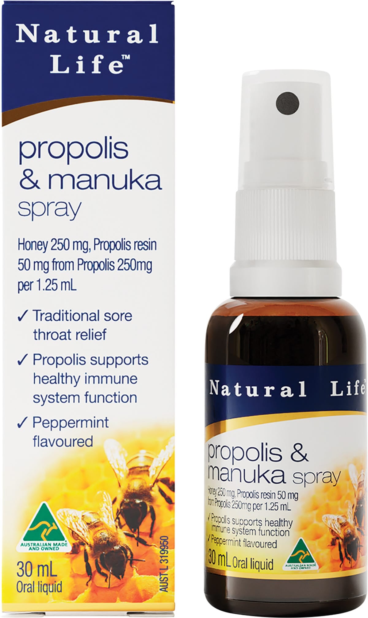 Natural Life Propolis & Manuka Spray 30ml - Natural Life