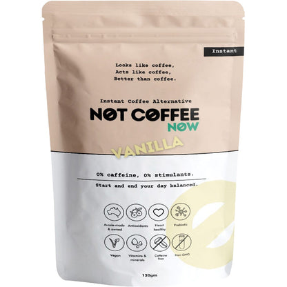 Not Coffee Instant Coffee Alternative Vanilla 120g - Not Coffee