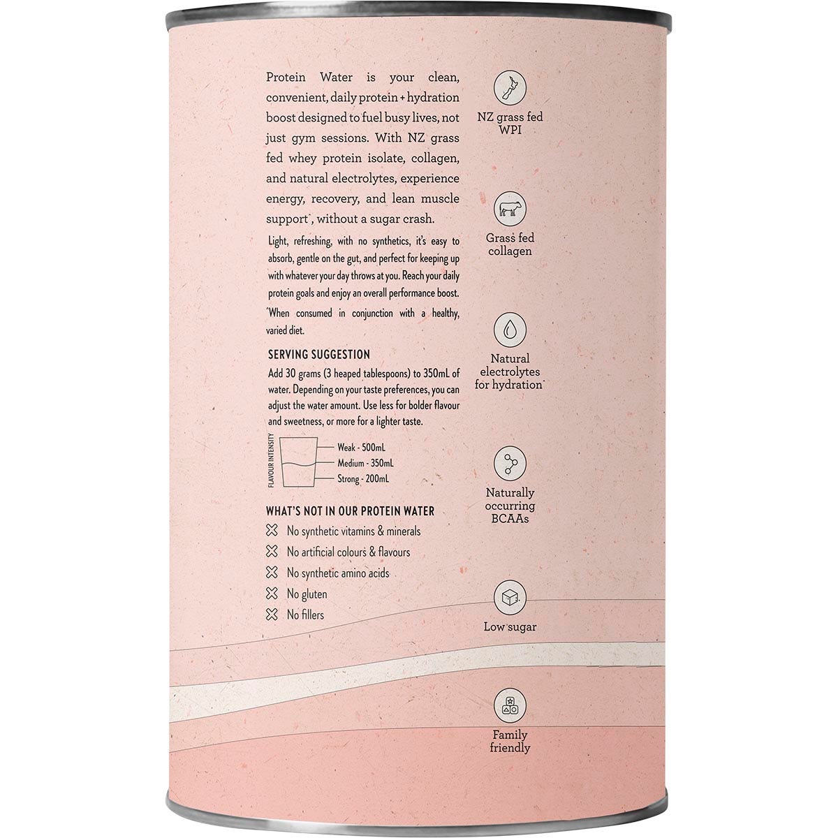 Nutra Organics Protein Water Berry Bliss 450g - Nutra Organics