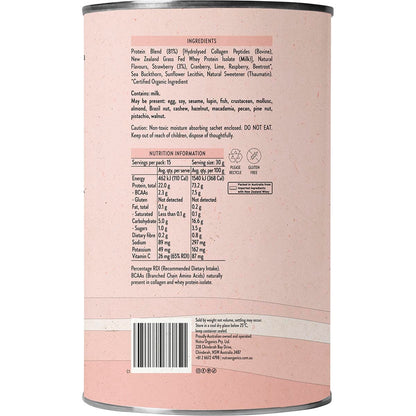 Nutra Organics Protein Water Berry Bliss 450g - Nutra Organics