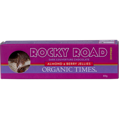 Organic Times Rocky Road Dark Chocolate 60g - Organic Times
