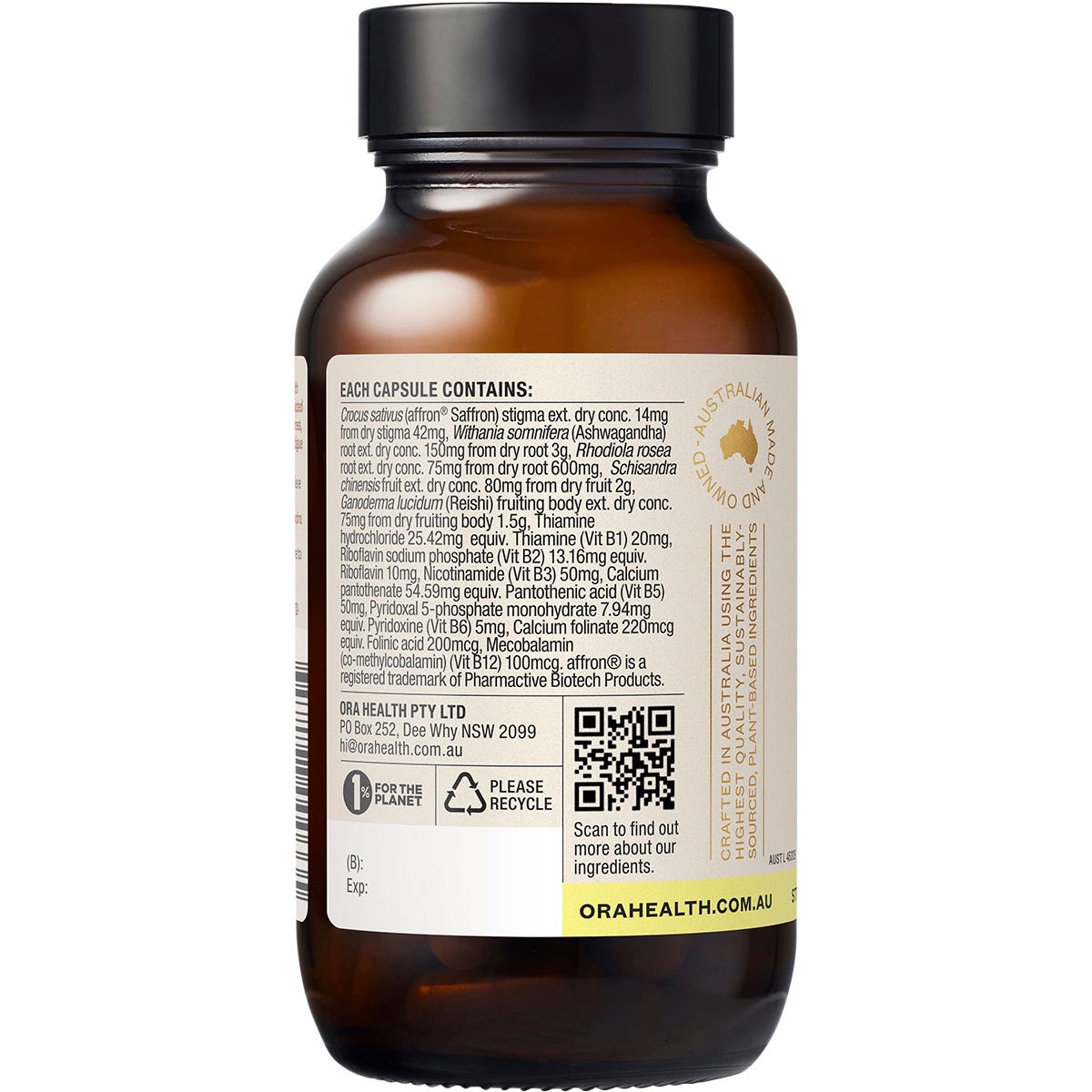Ora Health Adrenal Tonic+ 60 Caps - Ora Health