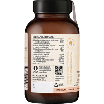 Ora Health Immune Tonic+ Advanced 120 Caps - Ora Health