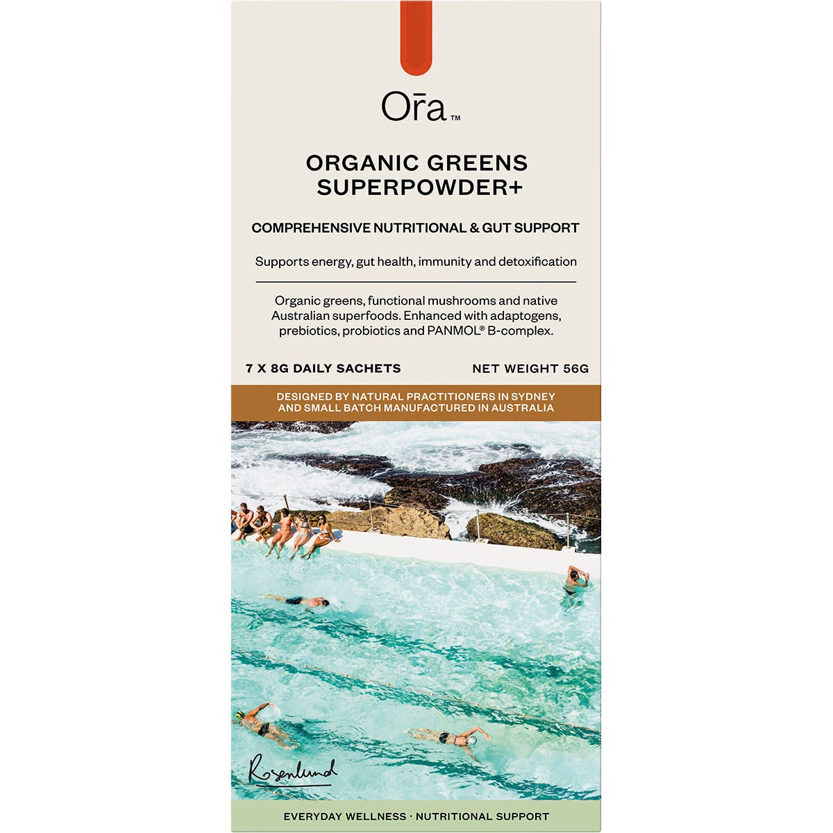 Ora Health Organic Greens Superpowder+ Daily Sachets 7x8g - Ora Health