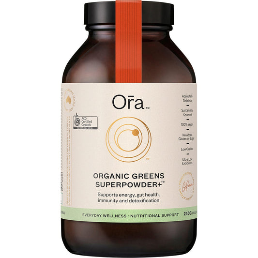 Ora Health Organic Greens Superpowder+ 240g - Ora Health