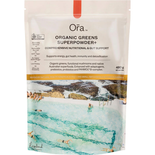 Ora Health Organic Greens Superpowder+ 480g - Ora Health