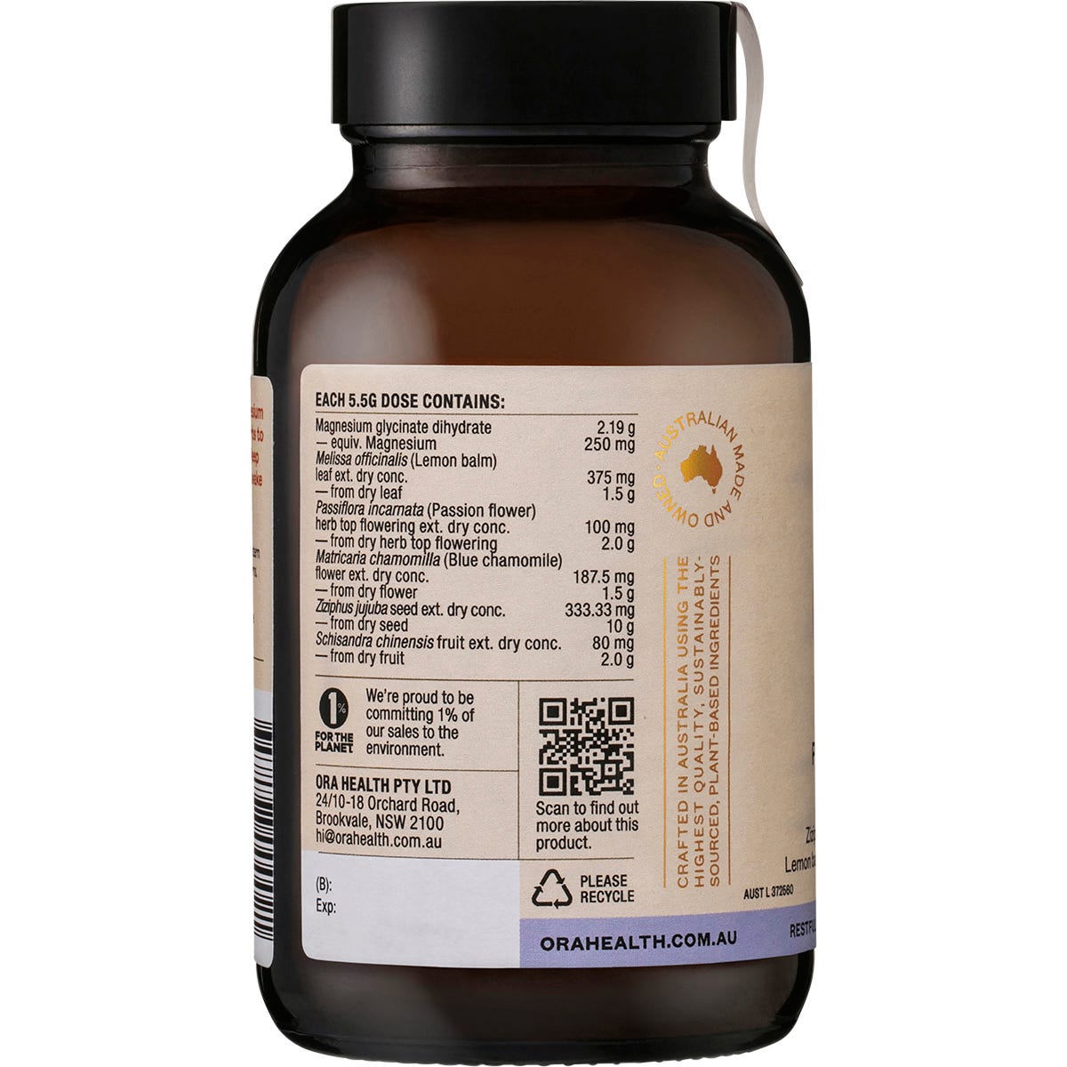 Ora Health Profound Sleep Powder 165g - Ora Health