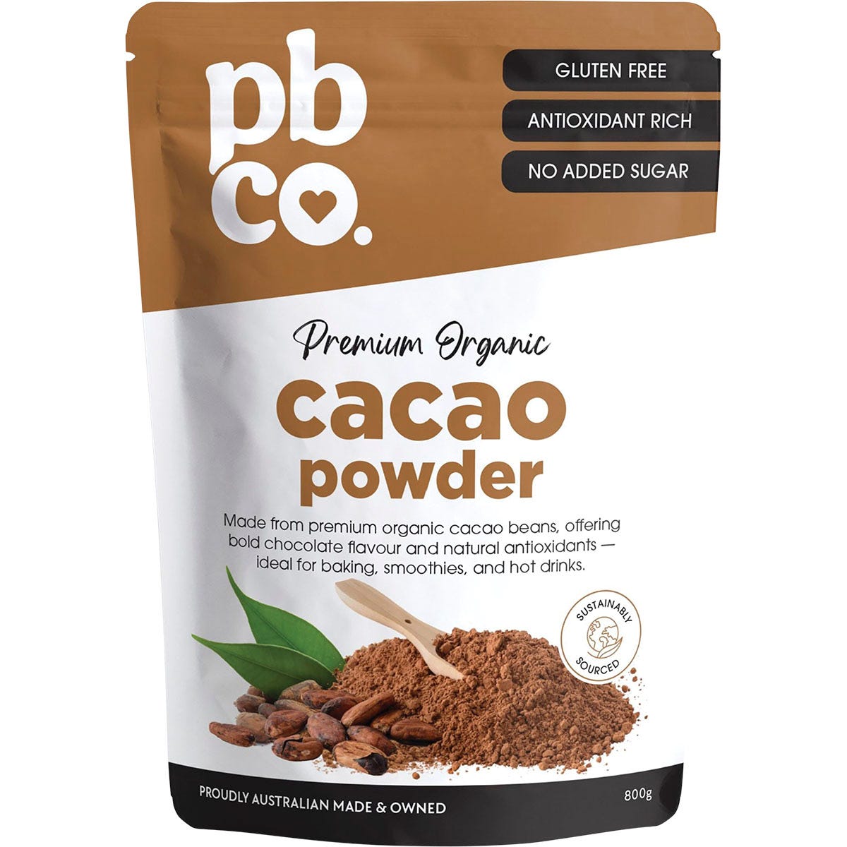 PBco Organic Cacao Powder 800g - PBco