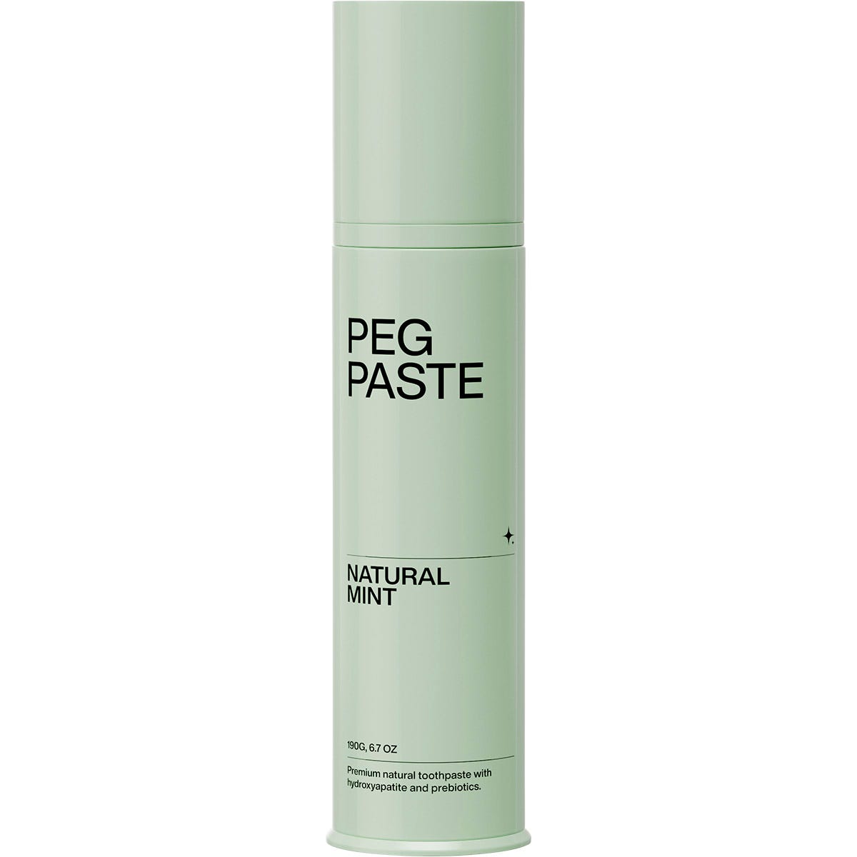 Peg Paste Natural Toothpaste with Hydroxyapatite Natural Mint 190g - Peg Paste