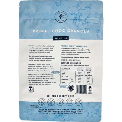 Paleo Hero Primal Choc Granola 750g - Paleo Hero