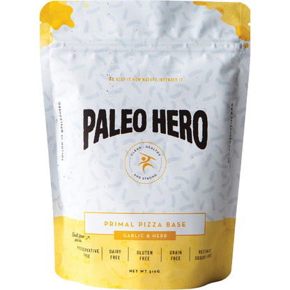 Paleo Hero Primal Pizza Base Mix Garlic & Herb 310g - Paleo Hero