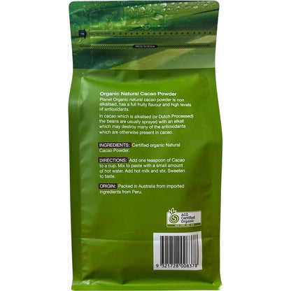 Planet Organic Cacao Powder 500g - Planet Organic