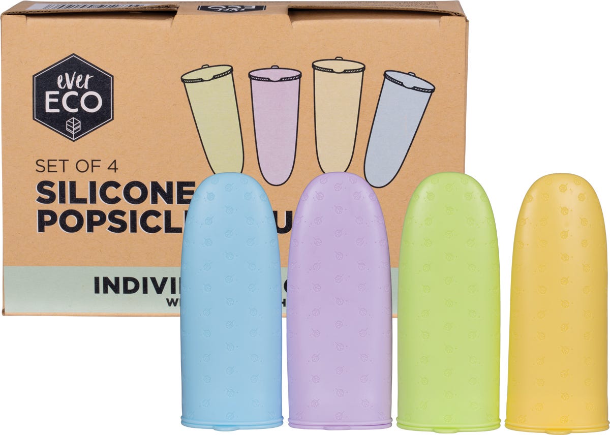 Ever Eco Silicone Popsicle Moulds 4pk - Ever Eco