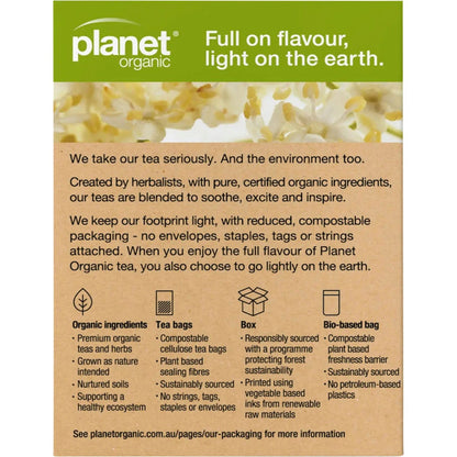 Planet Organic Elderflower Herbal Tea Bags 25pk - Planet Organic