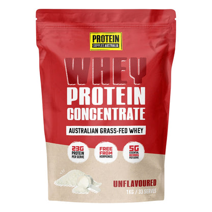Protein Supplies Australia WPC Whey Protein Concentrate Pure/Unflavoured 1kg