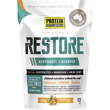 Protein Supplies Australia Restore Hydration Recovery Drink 200g