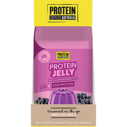 Protein Supplies Australia Protein Jelly with Collagen Grape 12x30g - Protein Supplies Australia