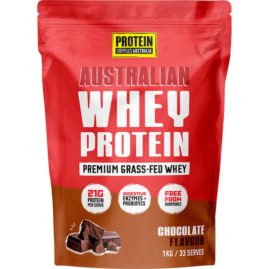 Protein Supplies Australia Australian Whey Protein Chocolate 1kg - Protein Supplies Australia
