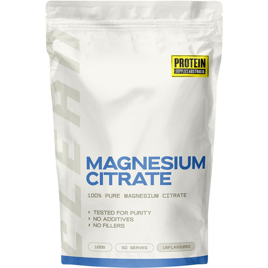 Protein Supplies Australia Magnesium Citrate 100g - Protein Supplies Australia