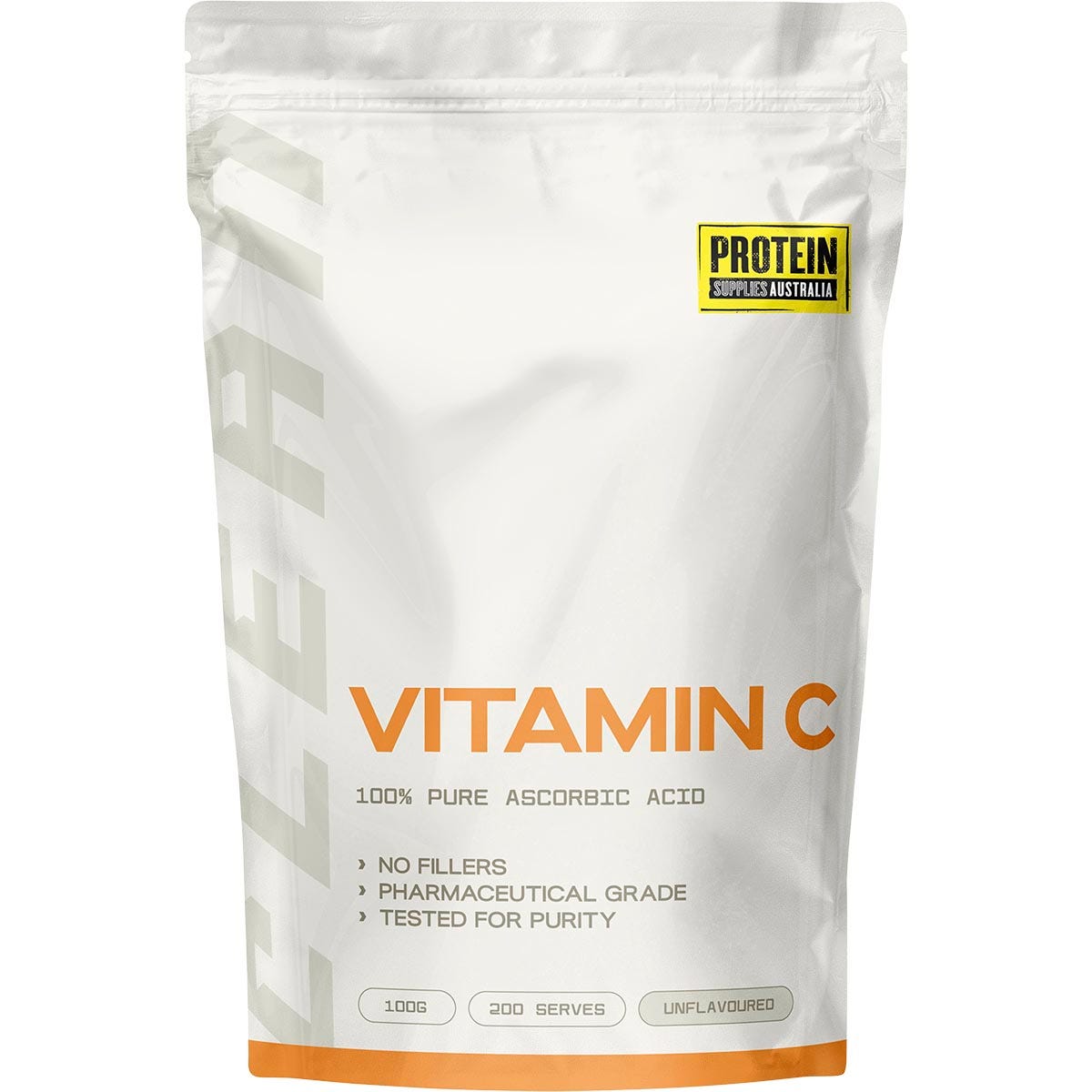 Protein Supplies Australia Vitamin C Unflavoured 100g - Protein Supplies Australia