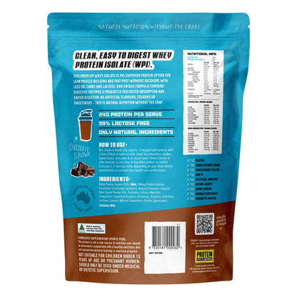 Protein Supplies Australia WPI Whey Protein Isolate Chocolate 500g